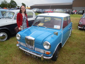 alison with car