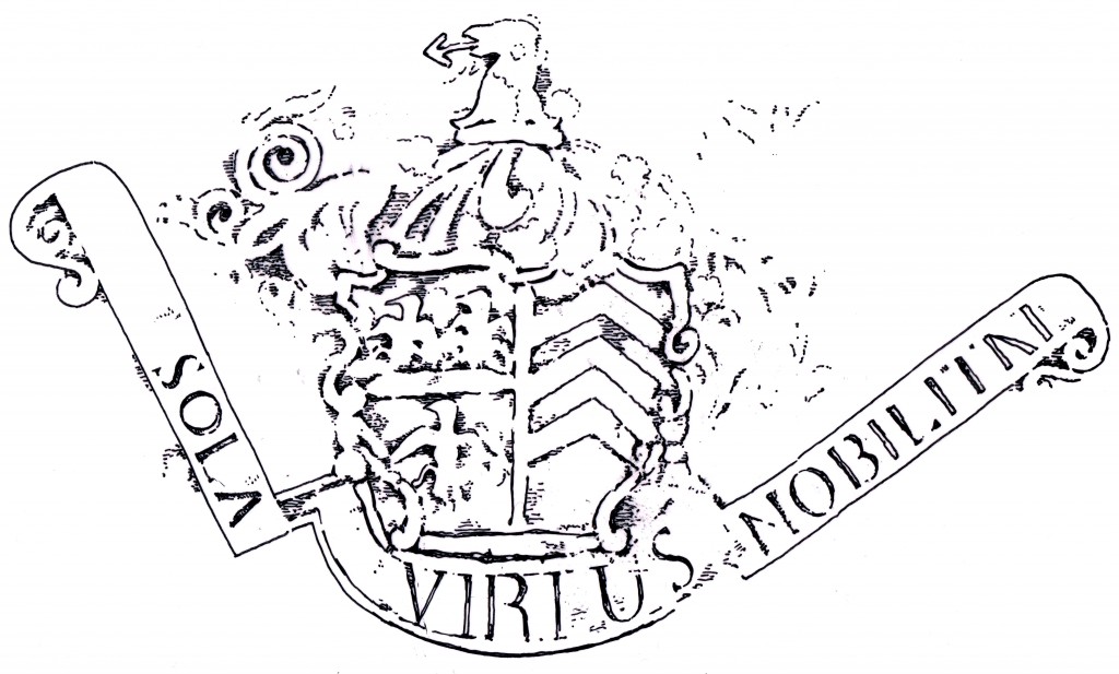 Arms from graveslab of Captain Peter Pelly