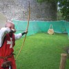 Dave Hodson demonstrating archery at Athenry