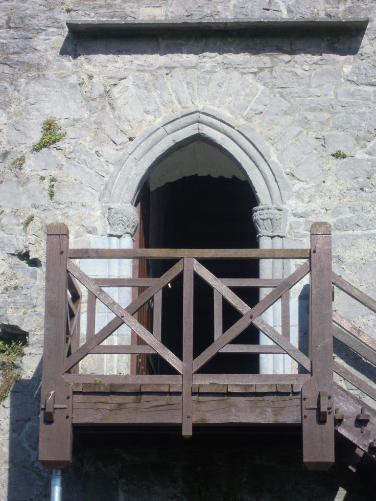 Entrance doorway at first floor level