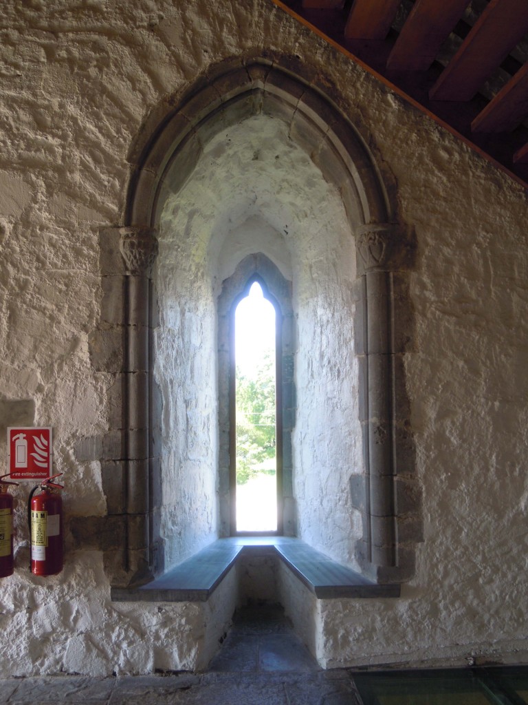 window embrasure in first floor southwestern gable