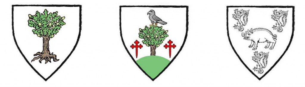 shields of O Conor Don, Concanon and Ward