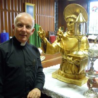 Fr Michael Byrne in the Sacristy